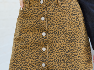 Skyler Brown Leopard Mini Skirt