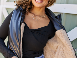 Clarissa Tan Combo Reversible Vest