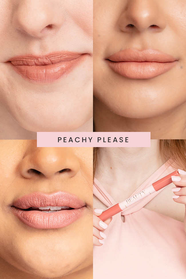 Pink Lily Beauty Double Bloom Dual Lipstick and Lip Liner - Peachy Please FINAL SALE - Image 3