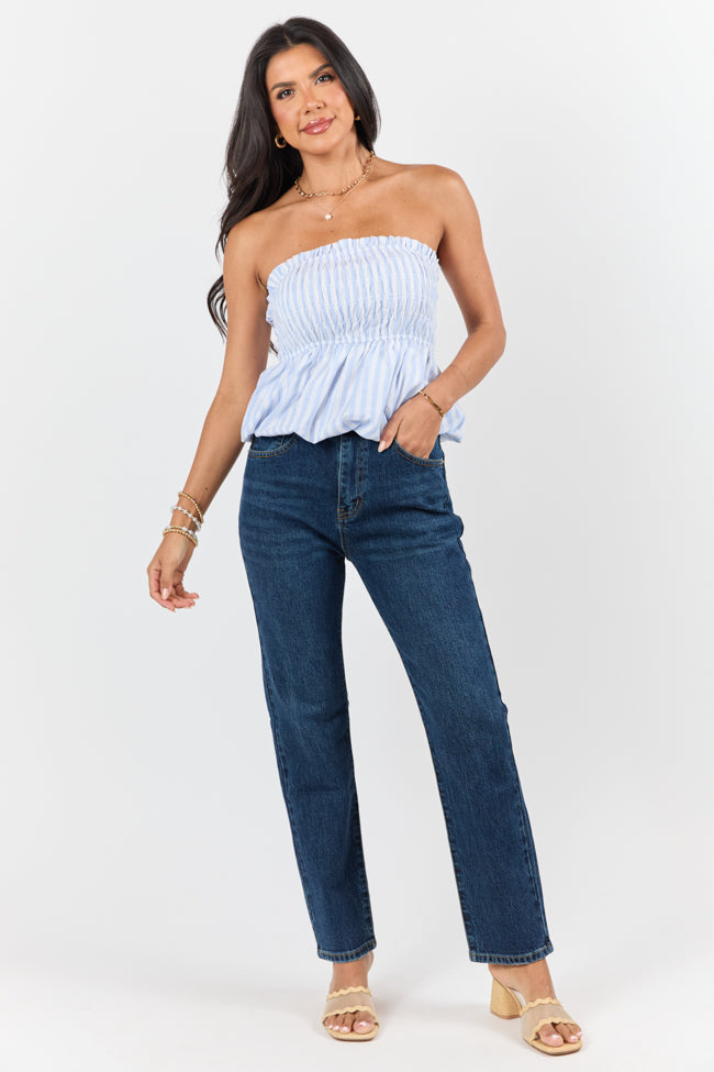 Millie Dark Wash Straight Leg Jeans FINAL SALE - Image 2