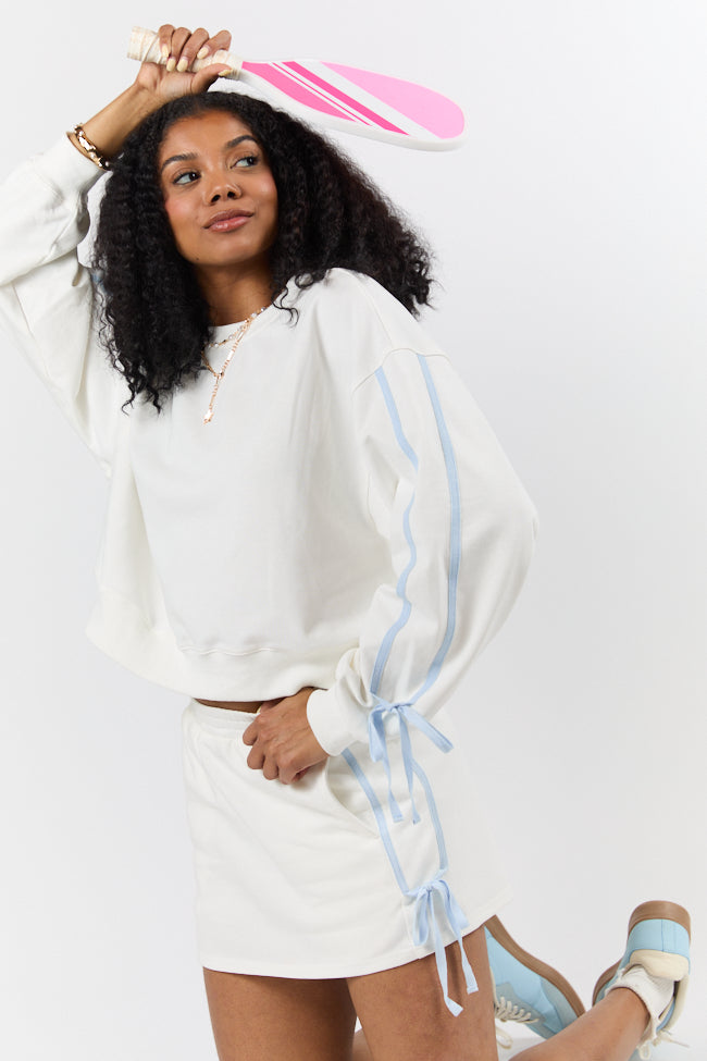 Close Ties White Bow Skort FINAL SALE - Image 3