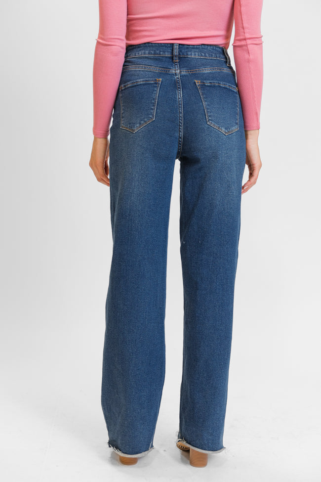 Kelsea Dark Wash Wide Leg Tall Jeans FINAL SALE - Image 8