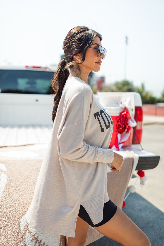 We Need Another Touchdown Beige Sweater FINAL SALE - Image 5