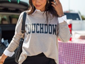 We Need Another Touchdown Beige Sweater FINAL SALE
