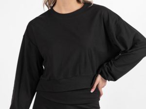In A Dream Black Super Soft Pullover FINAL SALE