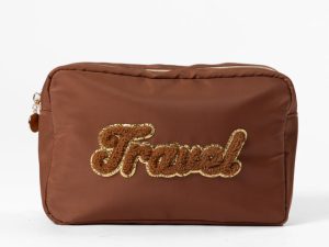 Brown Travel Travel Pouch FINAL SALE