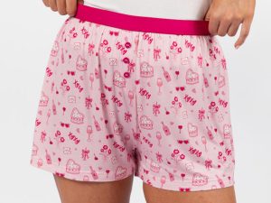 Subtle Hints Valentine's Day Icon Pajama Boxer Shorts FINAL SALE