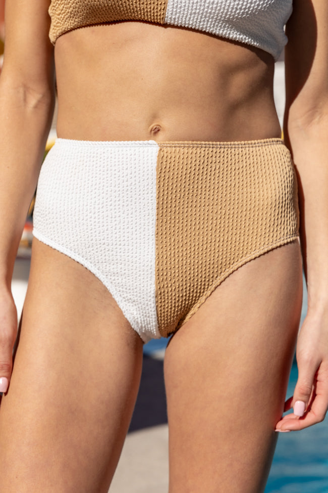 Tropical Daydreams Nude and Ivory Bikini Bottom FINAL SALE