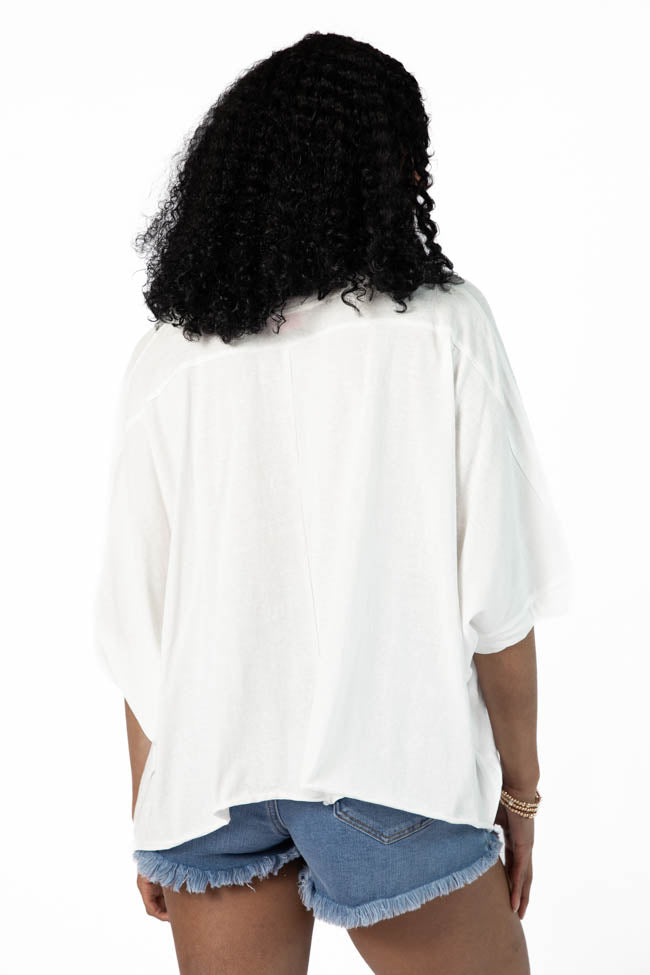 Great Days Ahead Ivory Asymmetrical Hem Tee FINAL SALE - Image 7