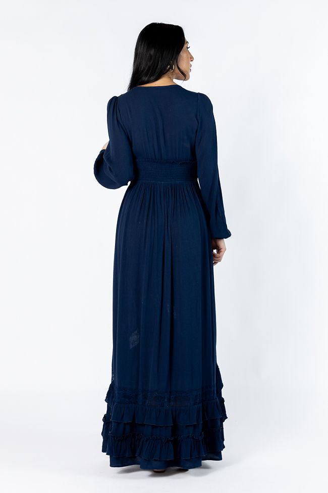 Lucky To Have You Navy Maxi Dress FINAL SALE - Image 5