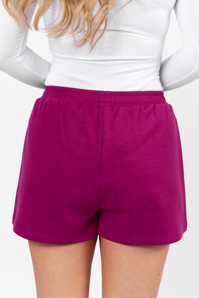 Let's Just Stay Shorts Plum FINAL SALE - Image 5