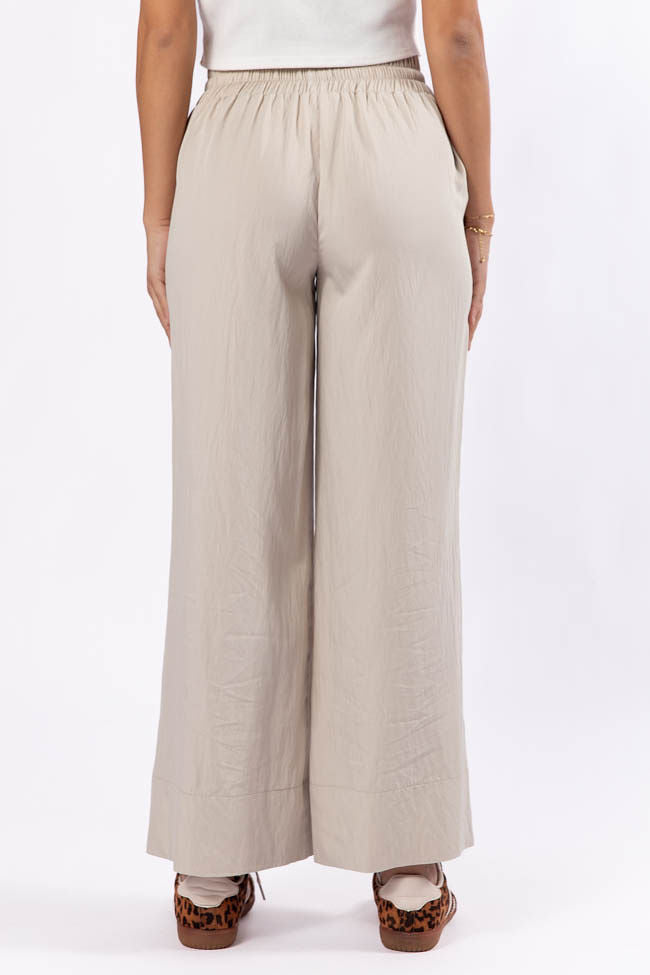Switch It Up Beige Front Pocket Pull On Pants FINAL SALE - Image 4