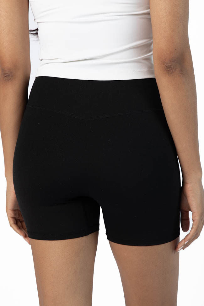 Home Stretch Black Biker Shorts FINAL SALE - Image 4
