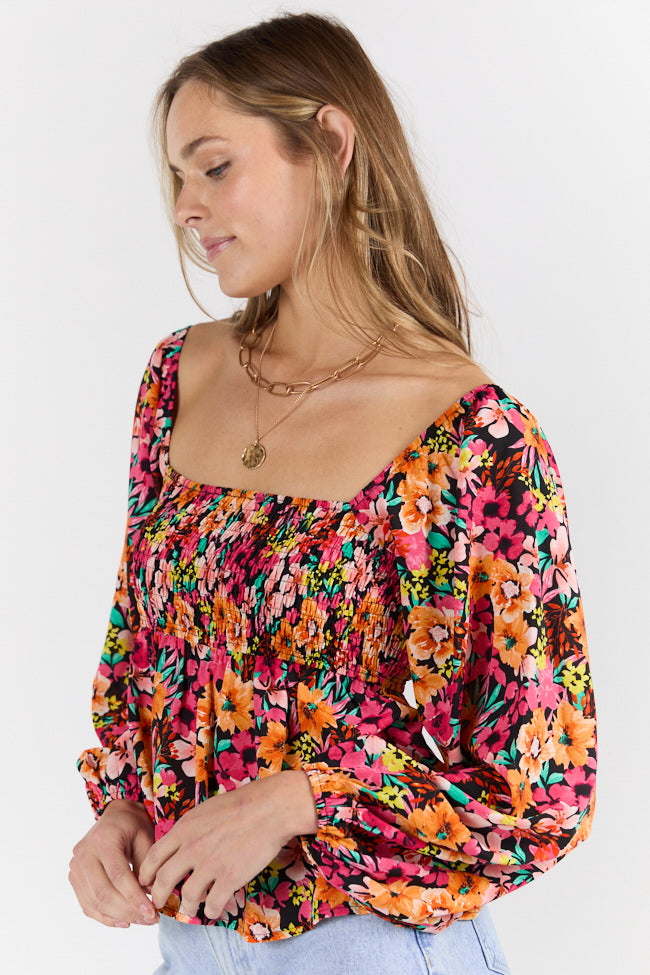 Darling Days Black Floral Top FINAL SALE - Image 5