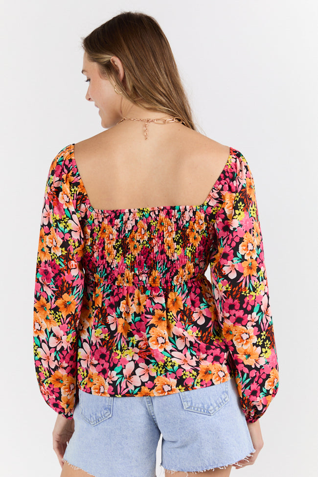 Darling Days Black Floral Top FINAL SALE - Image 6