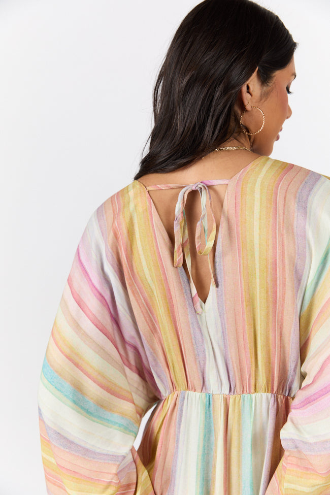 Nights In Watercolor Multi Print Romper FINAL SALE - Image 4