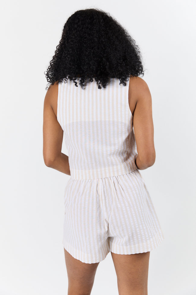 Can't Convince Me Ivory and Taupe Striped Woven Set FINAL SALE - Image 8