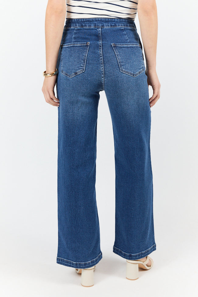 Sailor Medium Wash Wide Leg Jeans FINAL SALE - Image 6