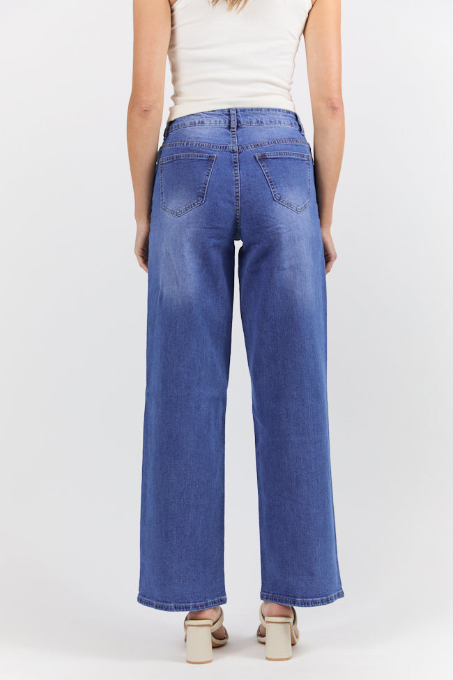 Monica Medium Wash Relaxed Jeans FINAL SALE - Image 5