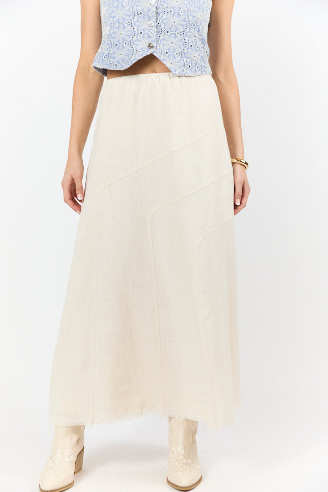 Simple As That Linen Blend Maxi Skirt FINAL SALE