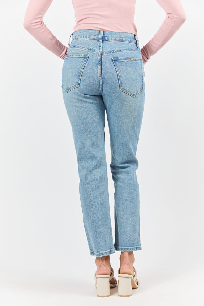 Millie Medium Wash Straight Leg Jeans FINAL SALE - Image 4