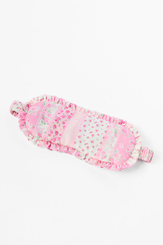 Close Your Eyes Pink Floral Sleep Mask FINAL SALE - Image 2