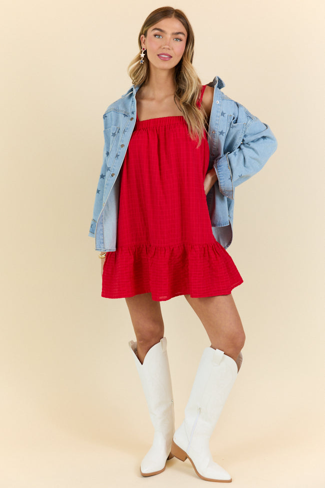 Heart Beats True Red Babydoll Dress FINAL SALE - Image 3