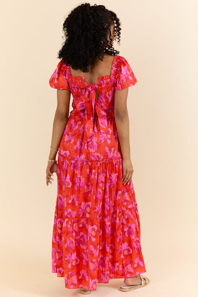 Easy To Impress Purple and Orange Maxi Dress FINAL SALE - Image 4