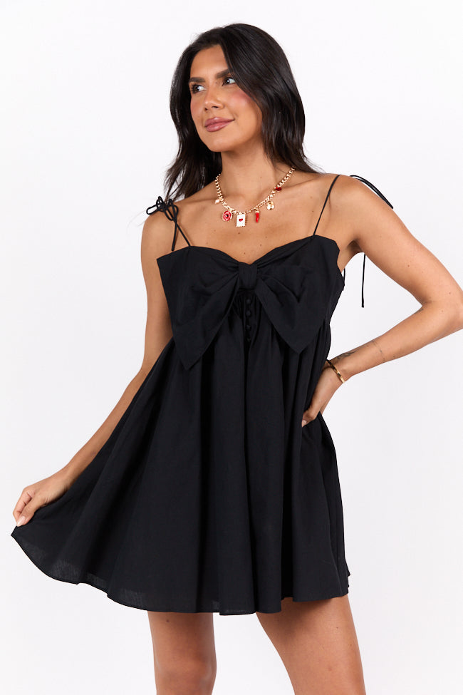 Back In Love Black Bow Dress FINAL SALE