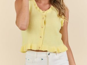 Faded Gardens Off White Floral Embroidered Denim Shorts FINAL SALE