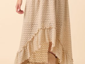 Wrenlee Khaki Lace Skirt FINAL SALE