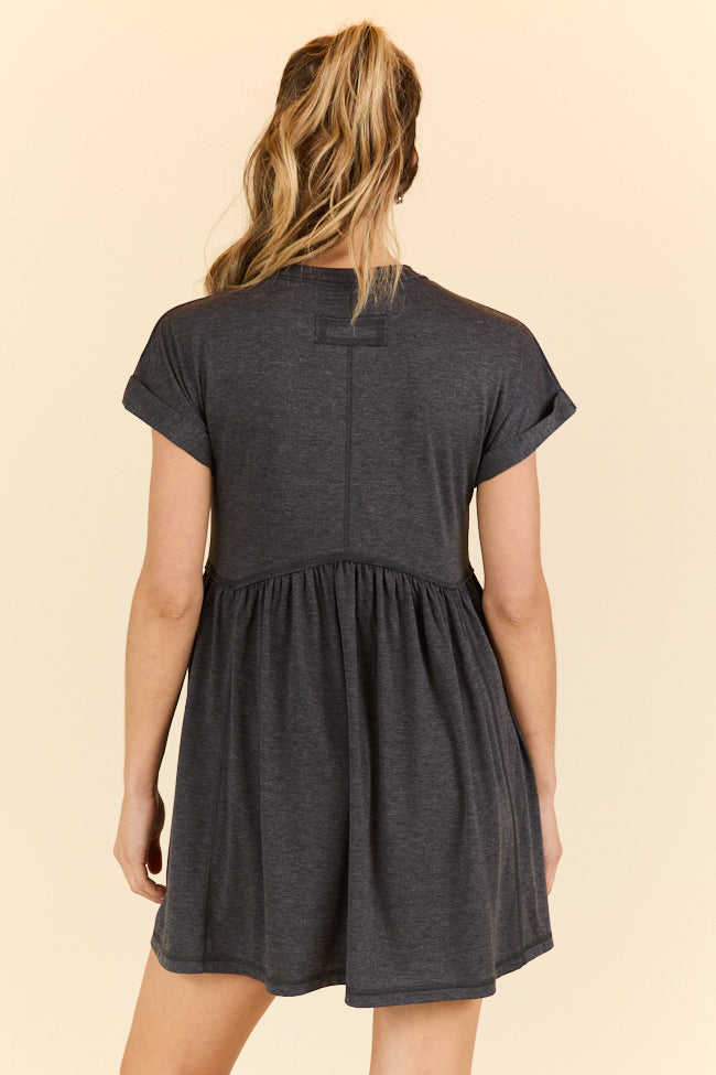 Whats The Occasion Black Button Knit Dress FINAL SALE - Image 5