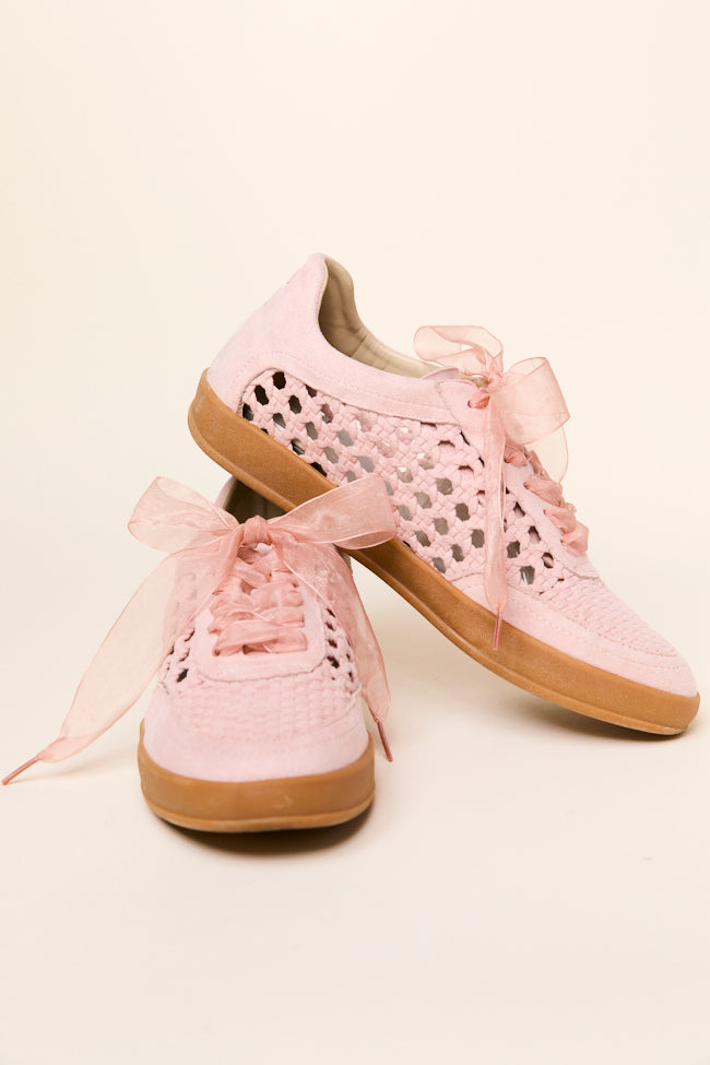 Julie Blush Crochet Detailed Sneakers FINAL SALE
