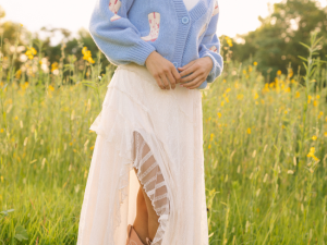 Marcy Cream Lace Skirt