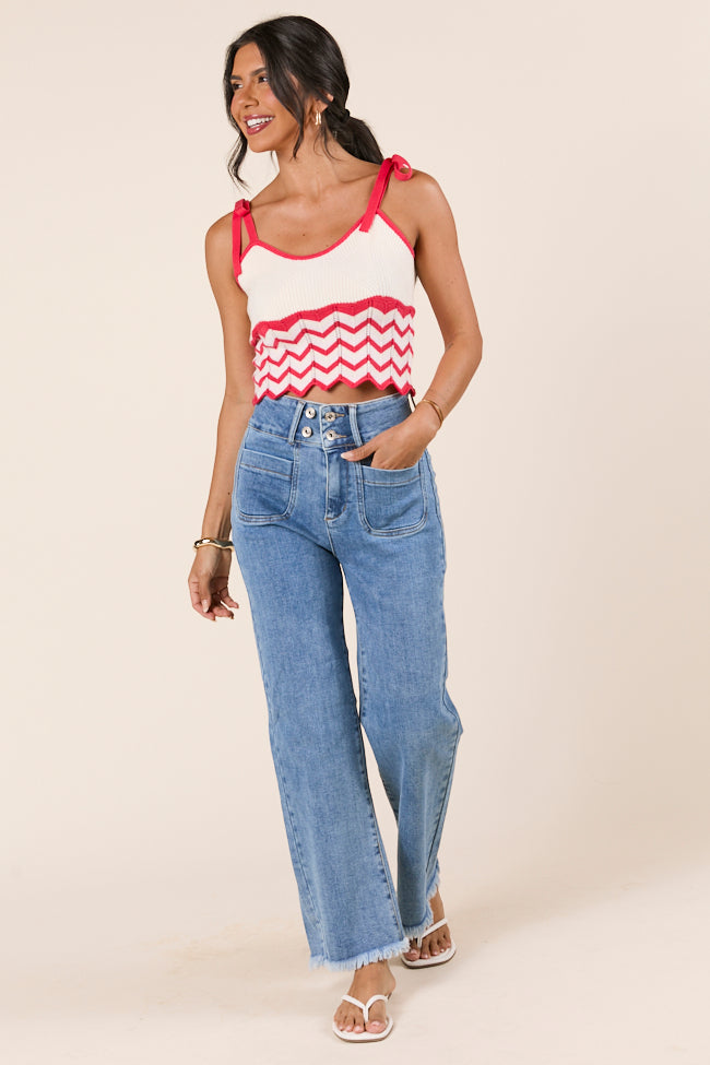 Ada Chevron Striped Knit Tank FINAL SALE - Image 4
