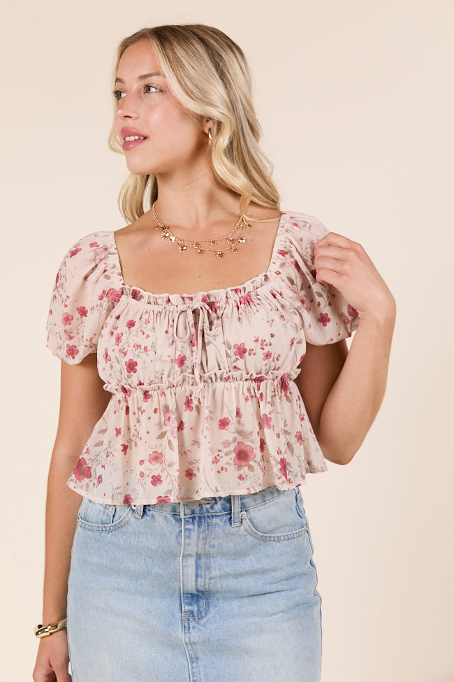 Gabby Ditsy Floral Babydoll Top