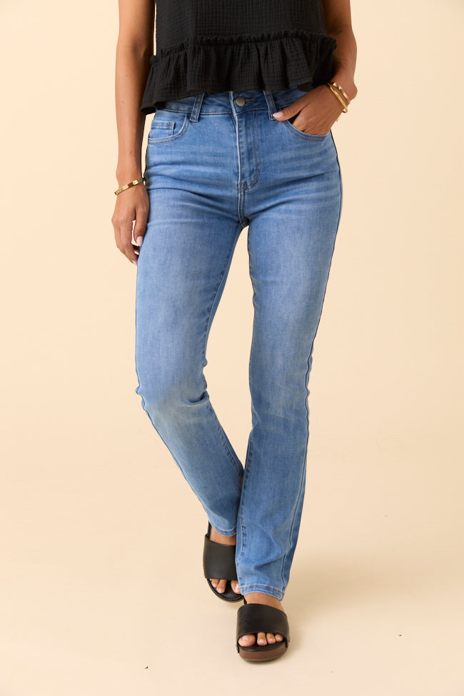 My Favorite Medium Wash Straight Leg Jeans
