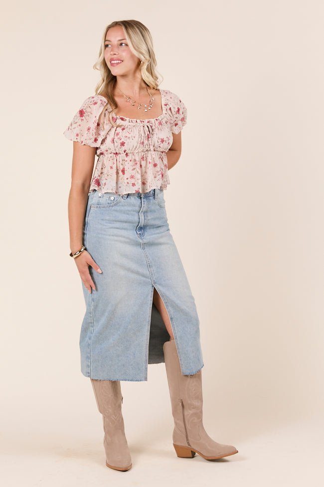 Gabby Ditsy Floral Babydoll Top - Image 2