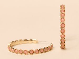 Buffy Pink Hoop Earrings