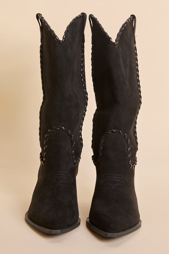 Tilley Black Whipstitch Cowboy Boots - Image 6