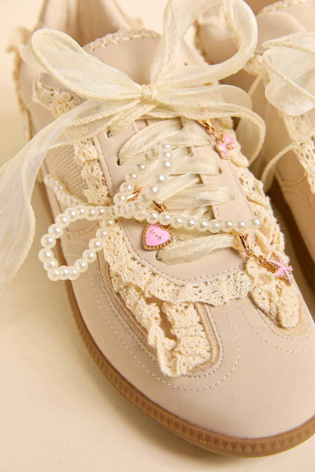 April Cream Shoe Charm Sneakers - Image 2