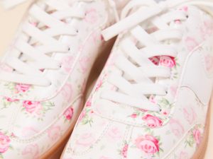 Tiffany White Floral Sneakers