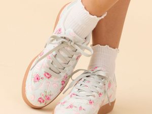 Tiffany Mint Floral Sneakers