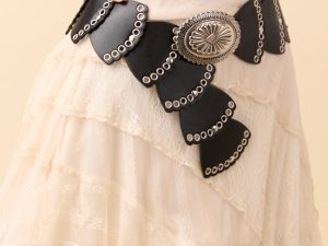 Francesca Black Concho Hip Belt