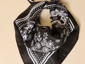 Rhea Black Bandana