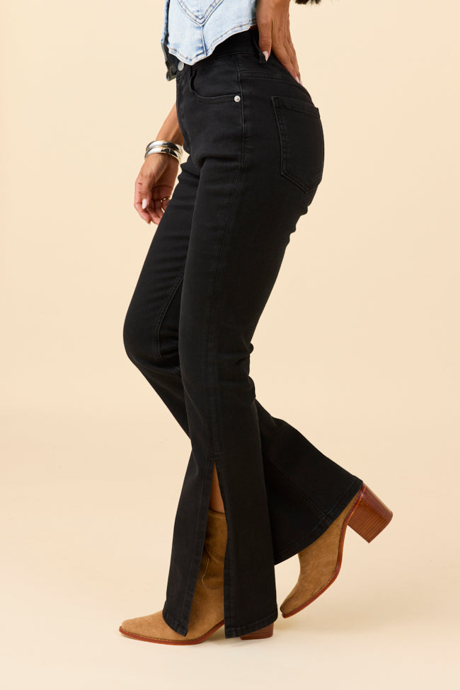 My Favorite Black Slit Hem Jeans - Image 3