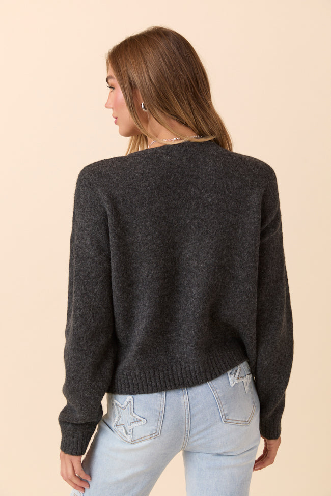 Kathryn Black Long Sleeve Cardigan - Image 4