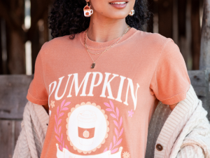 Pumpkin Spice And Everything Nice Rust Graphic Tee