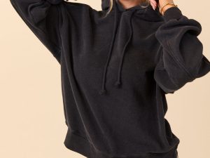 Tammie Black Long Sleeve Oversized Hoodie