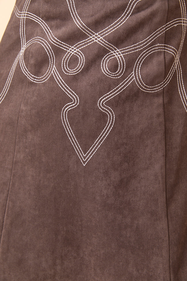 Marvis Brown Flair Stitch Mini Dress FINAL SALE - Image 7